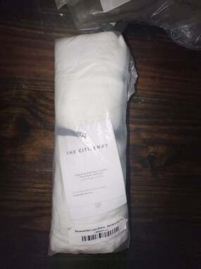 The Citizenry Stonewashed Linen Shams Standard Set of 2 White